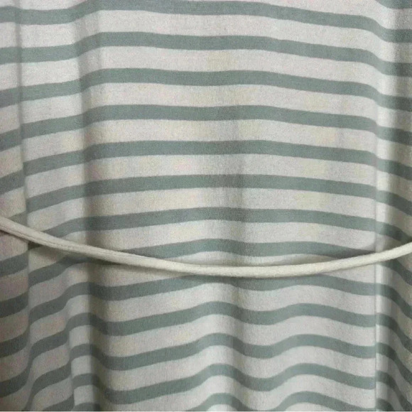 H&M Mama Calf Length Cotton Maternity Dress White & Mint Green  Striped Sz Small - Picture 14 of 16